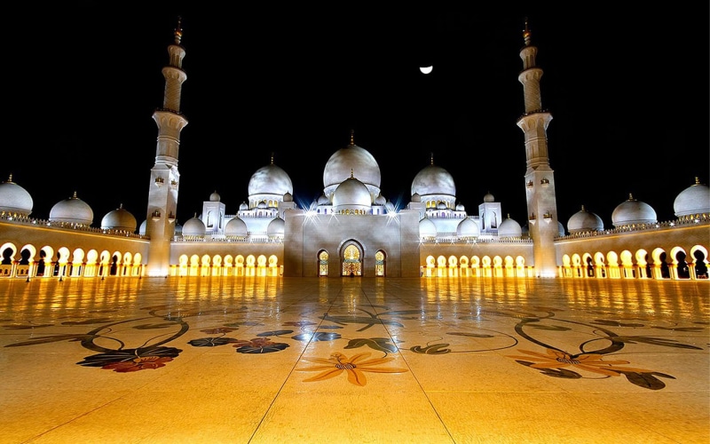 zayed, grand, desktop, midnight, hd, sheikh, 1080P, abu, mosque, arab, united, dhabi, emirates