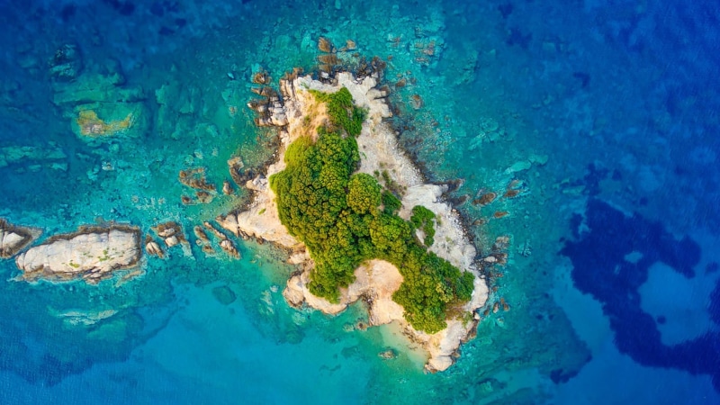 tranquility, water, beach, land, scenics - nature, sport, nature, blue, reef, rock, high angle view, 1080P, drone photography, underwater, no people, turquoise colored