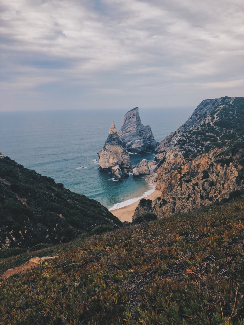 water, cloud - sky, nature, aerial, no people, rock, near, natural, sea, land, blue, horizon over water, solid, rocky coastline, solitude, rock - object