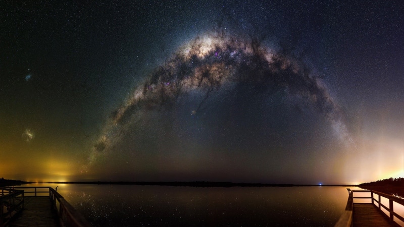 star field, no people, star - space, photography, night sky, tranquility, astronomy, 1080P, nature, sea, outdoors, scenics - nature, night, reflection