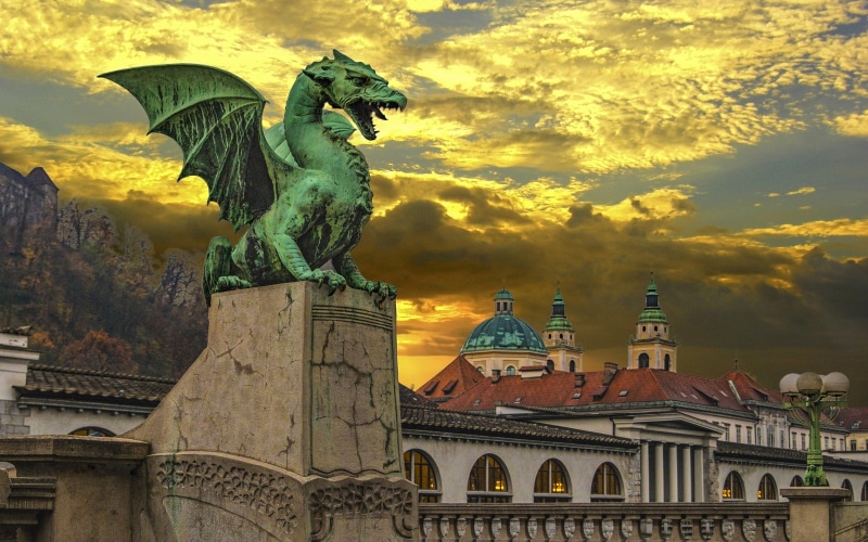 phones, desktop, ljubljana, hd, river, mobile, slovenia, capital, tablet, dragon, laptop, bridge, computers, 4K
