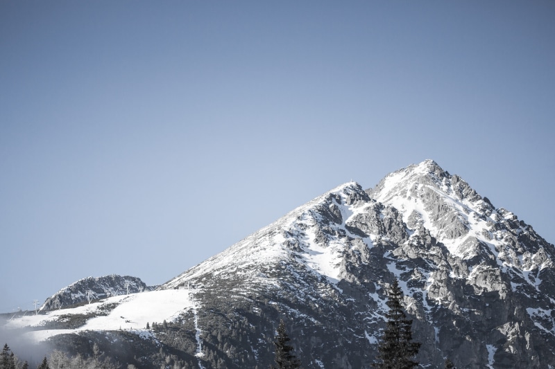 winter, cold, high tatras, scenics - nature, day, snowcapped mountain, no People, copy space, clear sky, landscapes, snow, snowy, Snowy Mountain, mountain
