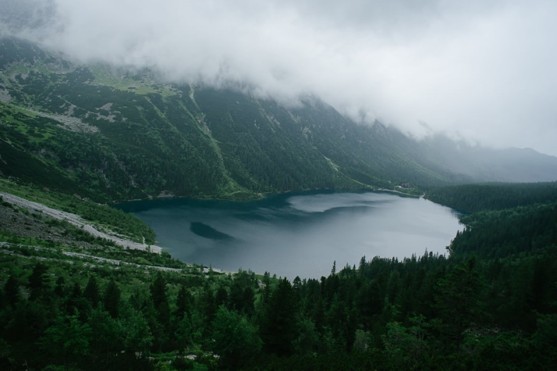 Morskie Oko, 480P, forest, photography, oko, tree, landscape photography, morskie, summer, Mountain, Sony, Colour, cloudy, landscape, outdoors, mountains