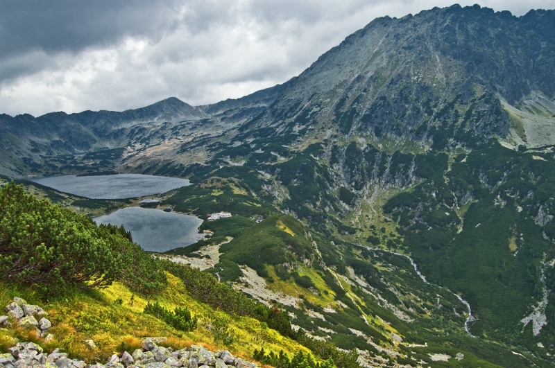 day, cloud - sky, tranquil scene, water, plant, nature, autumn, dolina pięciu stawów polskich, mountains, land, hiking trail, mountain pine, beauty in nature