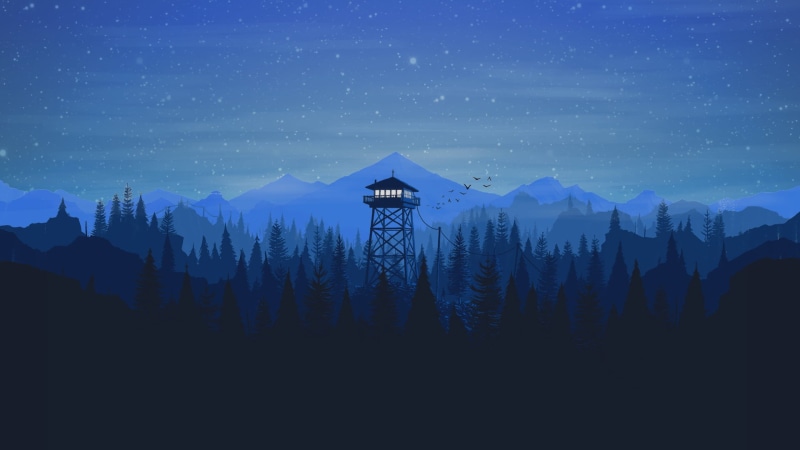 simple, 1080P, Firewatch, minimalism, video game art