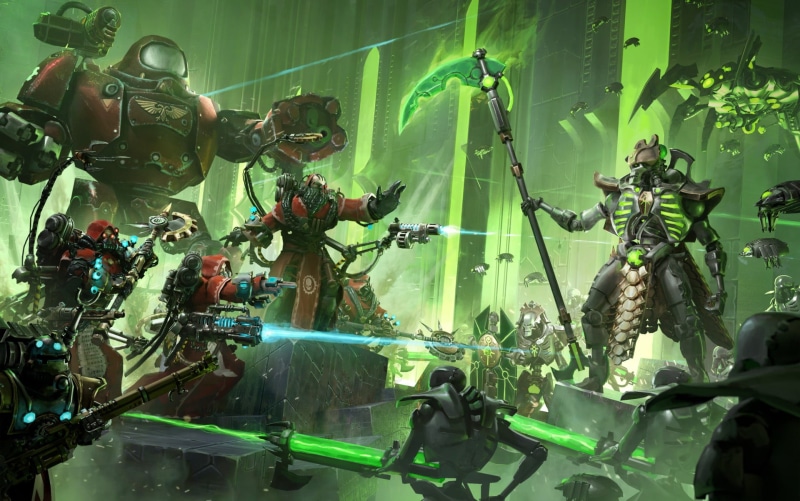 tomb, Lord nekron, sicarii, 1080P, necron lord, Warhammer 40 000, tehnogres, Adeptus Mechanicus, tech priest, Warhammer, Necrons, Adeptus Mekhanikus, Warhammer