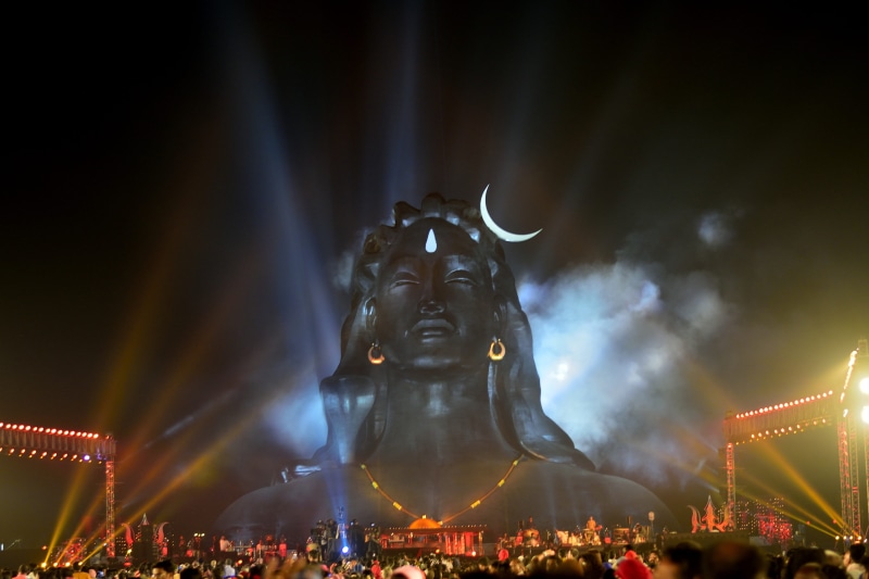 coimbatore, built structure, travel, adiyogi, isha yoga center, music, creativity, stage - performance space, arts culture and entertainment