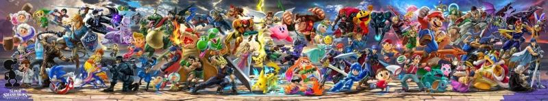 Ganondorf, Toon Link, King Dedede, Jigglypuff (Pokémon), Wario, Princess Peach, Donkey Kong, Bowser Jr., day, variation, Sonic the Hedgehog, no people