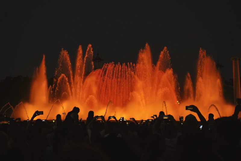 smoke - physical structure, flames, firework, travel, large group of people, people, crowd, arts culture and entertainment, firework display, flame, togetherness
