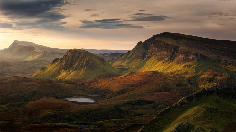 rock - object, beauty in nature, sky, rock, Scotland, mountain peak, travel destinations, solid, landscape, cloud - sky, land, no people, nature, outdoors