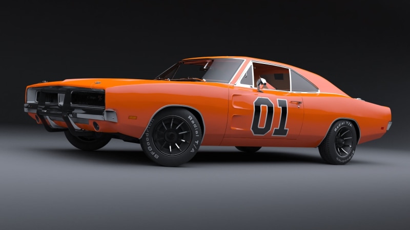 duke of hazzard, muscle car, general lee, toy, transportation, sports car, dukes, land Vehicle, 1080P, hazzard, studio shot, single object, indoors, no people