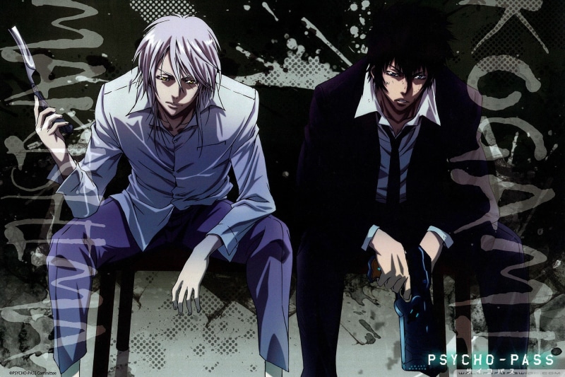 Anime, Shougo Makishima, Psycho-Pass, Shinya Kogami, 1080P
