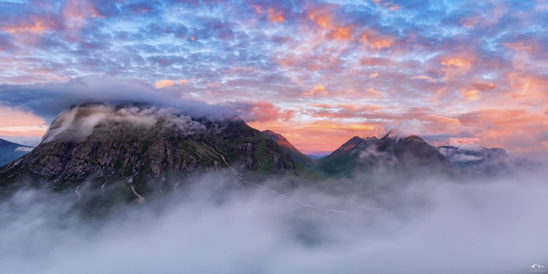 scenics, time, fogs, Scotland, HDR photography, sunset, beauty In Nature, Mist, nature, tourism, USM, West Highlands, hdr, sky, Glencoe, Buachaille Etive Beag