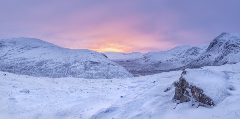 Landscape, scotland, mountain, winter, hour, photo, Scotland, ice, sky, snow, glencoe, 5K, sunset, nature, golden, snowy, Glencoe, outdoors, mountain Peak
