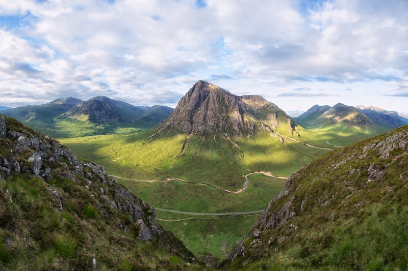 hiking, photography, Highlands, aerial view, mountain, mountain Peak, landscape, aerial, 5K, Scotland, mountains, Glencoe, scenics, view, outdoors, highlands