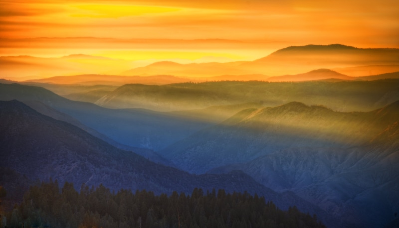 world, scenic, beauty In Nature, united  states, scenery, usa, sunset, paint, mountains, artist, west  coast, com, evening, mist, wilderness, glow, divine