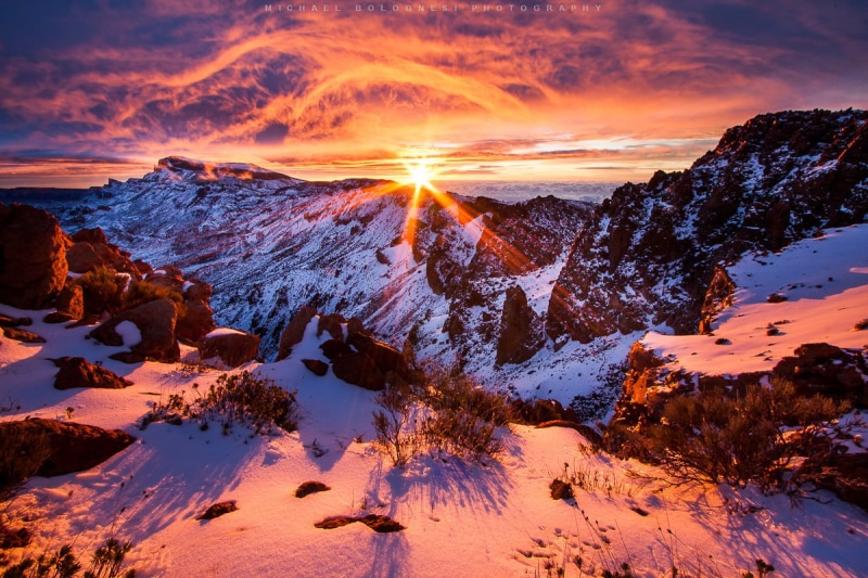 Las  Cañadas, 480P, sunset, Nieve, snowy mountain, Canary Islands, Canarias, outdoors, Pink, scenics, Picos, Tenerife, nature, hour, Sunrise, golden hour
