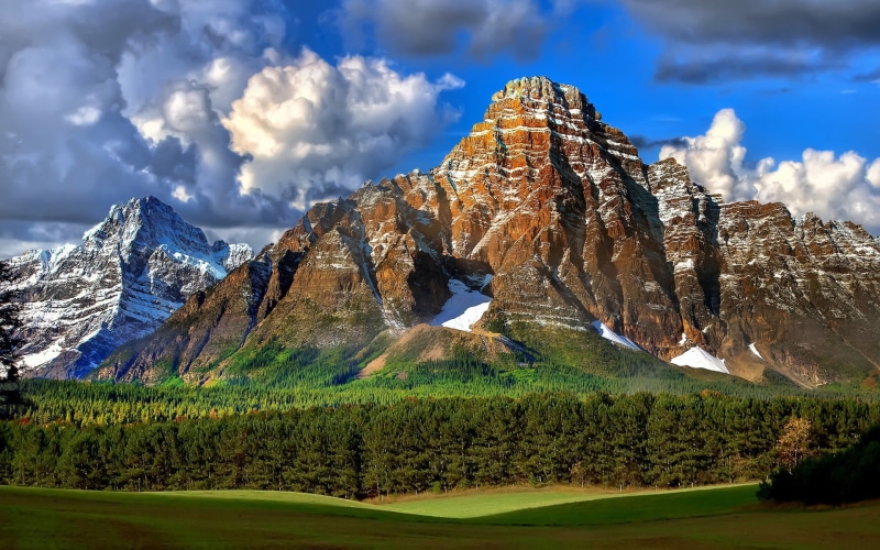 mountain range, environment, mountain peak, 1080P, landscape, cloud - sky, beauty in nature, day, brown, mountains, plant, no people, rocky, mountain