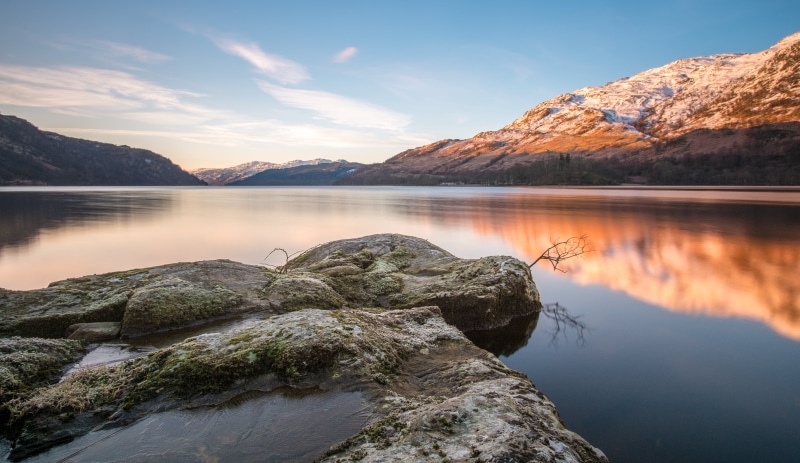 reflection, Vow, loch, wide  angle, body of water, beside, beauty In Nature, lake, camp, body, nature, landscape, Isle, boat, samyang, canoe, castle  island  Scotland