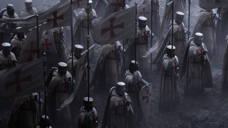 1080P, digital art, medieval, knight, crusaders, Jama Jurabaev, Crusades