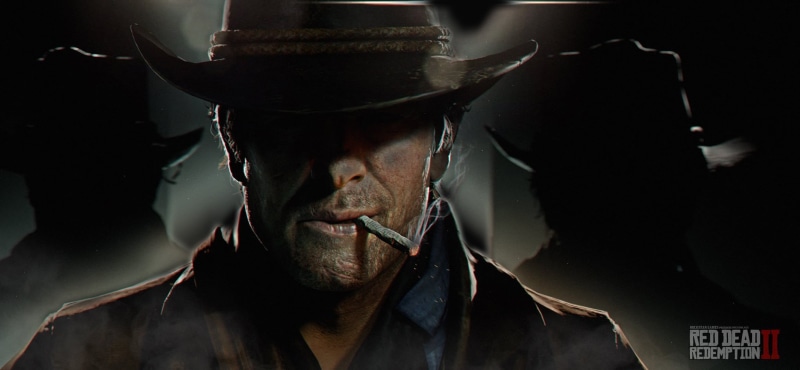cigarette, 1080P, art, cowboy, Arthur Morgan, Red Dead Redemption 2, RDO, hat