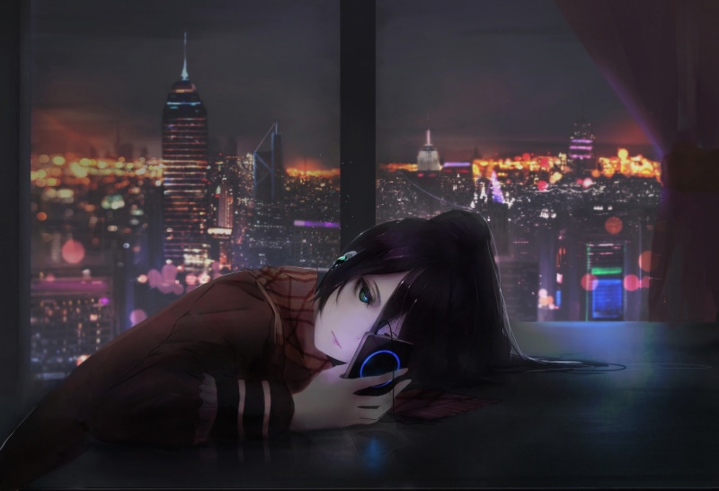 anime girls, 4K, Aoi Ogata
