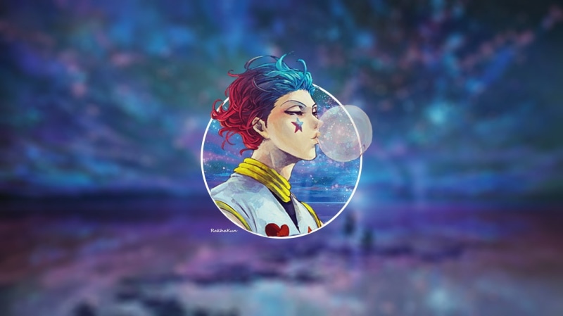 sky, Hisoka, Hunter x Hunter, bubblegum, 720P, anime boys, anime