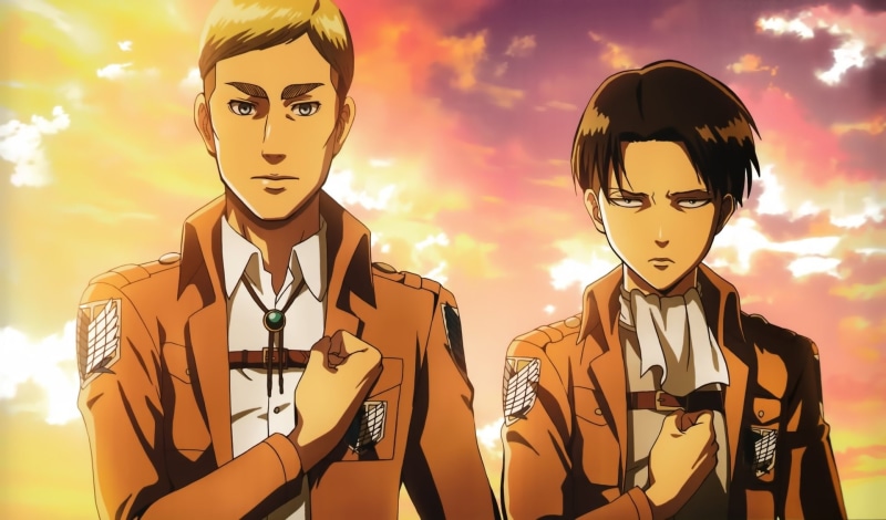 Attack On Titan, Anime, 1080P, Erwin Smith, Levi Ackerman