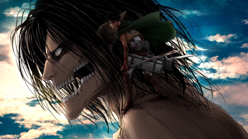Anime, Attack On Titan, Eren Yeager, Levi Ackerman, 1080P