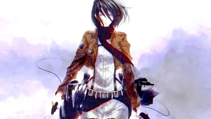 hd, titan, 1080P, cartoon/comic, anime, attack, ackerman, on, mikasa