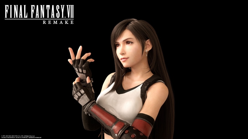 Final Fantasy VII, video games, anime girls, digital art, render, Video Game Art, Tifa Lockhart, 8K, Final Fantasy, Final Fantasy VII: Remake