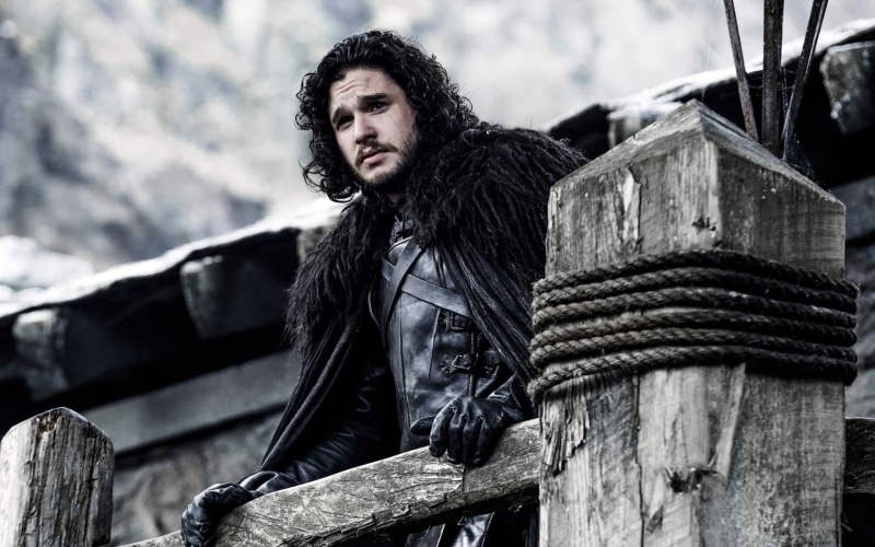 Castle Black, scarf, Jon Snow, game, actor, looking away, warm clothing, real people, men, hairstyle, outdoors, 1080P, focus on foreground, lifestyles