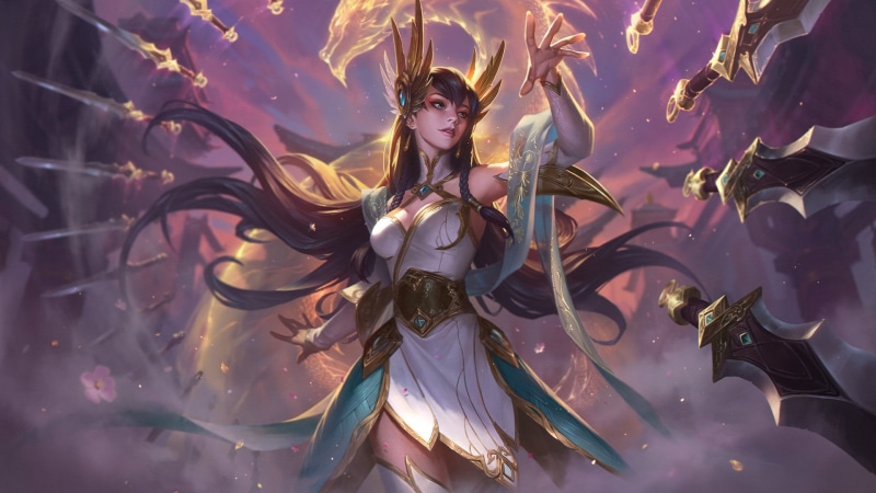 arts culture and entertainment, carnival - celebration event, front view, three quarter length, one person, valkyrie, beautiful woman, women, League of Legends