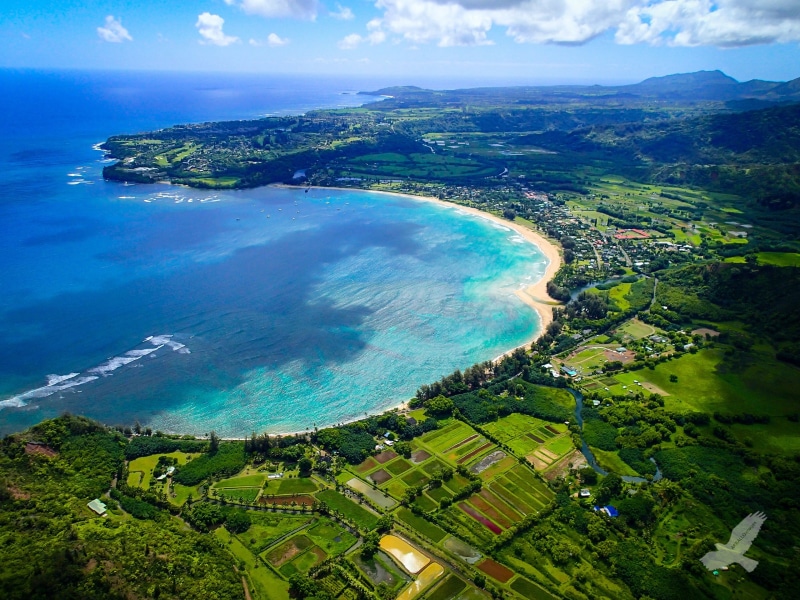 Coast, Kauai, Hawaii, Island, Hanalei, 2K, Beach, Sea, Bay
