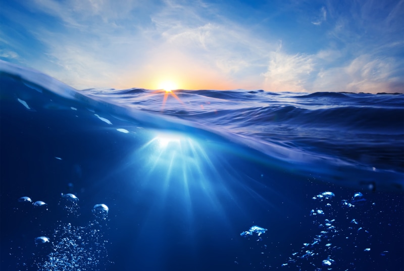 5K, nature, world, illustration, water, underwater, sea, blue