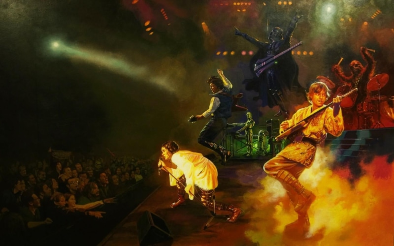 real people, stage - performance space, performance, celebration, arts culture and entertainment, stage, Leia Organa, spectator, artist, concerts, Luke Skywalker