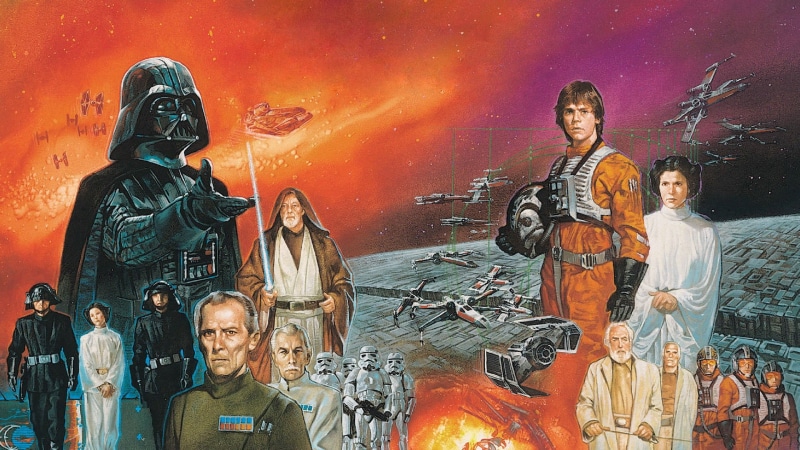 Princess Leia, Luke Skywalker, Stormtrooper, Obi-Wan Kenobi, Star Wars, 1080P, Darth Vader