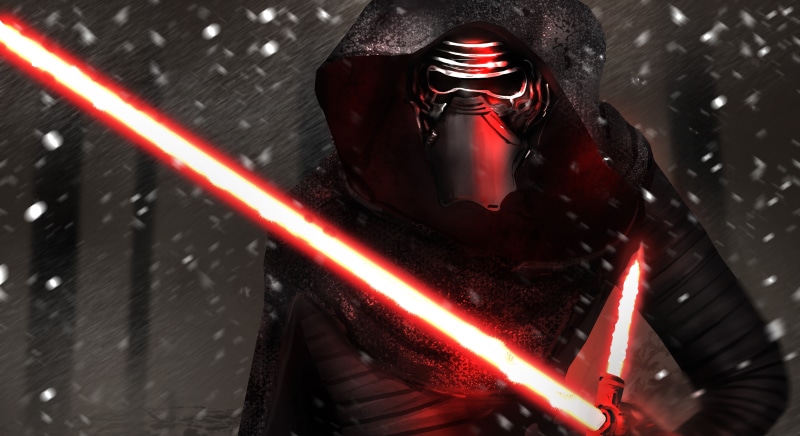 human body part, portrait, waist up, 5K, real people, holding, protection, adult, ren, fear, metal, indoors, Star Wars, red, safety, lightsaber, mask