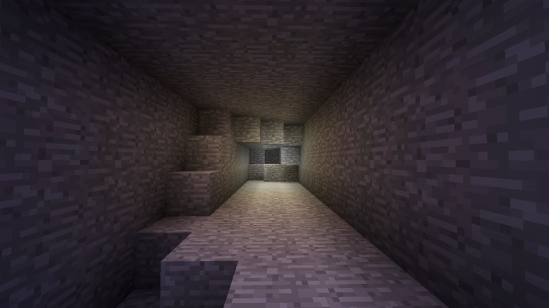 game, direction, wall, narrow, architecture, absence, diminishing perspective, video games, indoors, corridor, arcade, Minecraft, brick, brick wall, no people