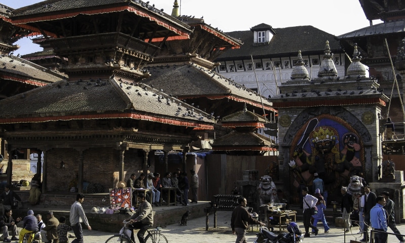 religion, public domain, belief, spirituality, crowd, visit, built Structure, Nepal, women, Durbar, real people, durbar market, leisure activity, people