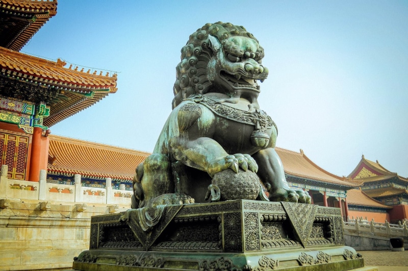 representation, architecture, ornate, forbidden City, China, outdoors, temple - Building, creativity, chinese Culture, china - East Asia, roof, Forbidden