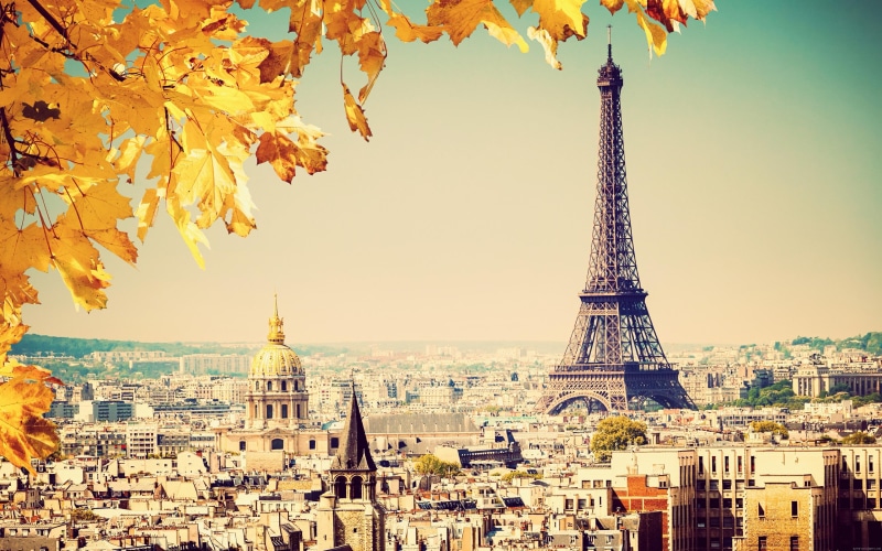 france, autumn, world, fall, tower, eiffel, paris, 2K