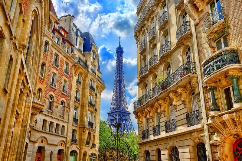 street, window, tower, town Square, facade, travel, nature, france, eiffel tower, house, town, building, urban Scene, day, 1080P, built Structure, building Exterior