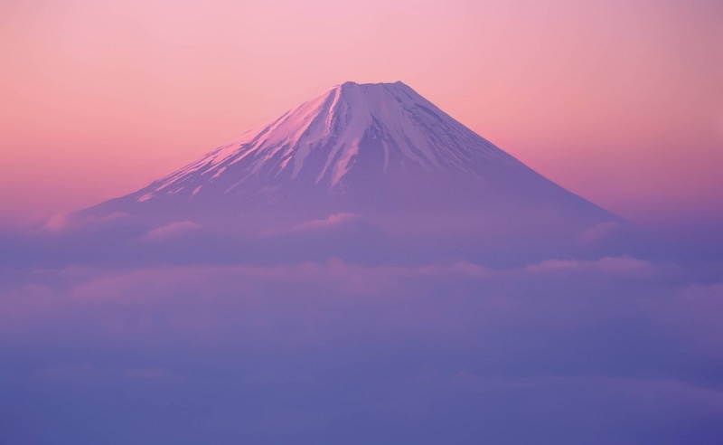 mac, no people, 2K, hd, pink color, purple, land, scenics - nature, fuji, tranquility, Mountains, mount fuji, os, volcano, cloud - sky, idyllic, beauty in nature
