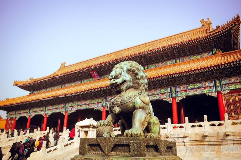 building exterior, built structure, building, china, low angle view, statue, no people, china - East Asia, famous Place, classical style, representation