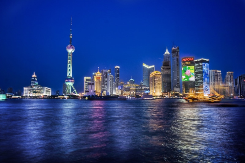 Perspective, best, huangpu River, Photography, reflections, reflection, 2K, details, Pro, modern, Panorama, skyscraper, lines, buildings, Images, Processing