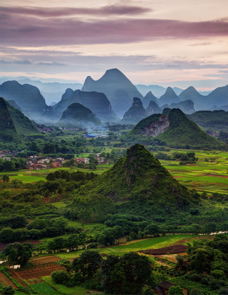 limestone, Horizon, li River, Photo, Blur, Color, Guilin, Haze, mountain, Banyan, long exposure, Cedar  Lake, South East, Pink, Colour, yangshuo, green