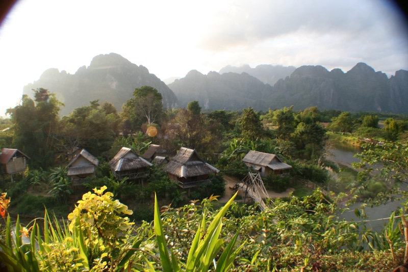 tourism, hut, building, brown, building exterior, beauty in nature, asia, mountain range, mountain, tranquility, southeast Asia, tropical, poverty, rice - Cereal Plant