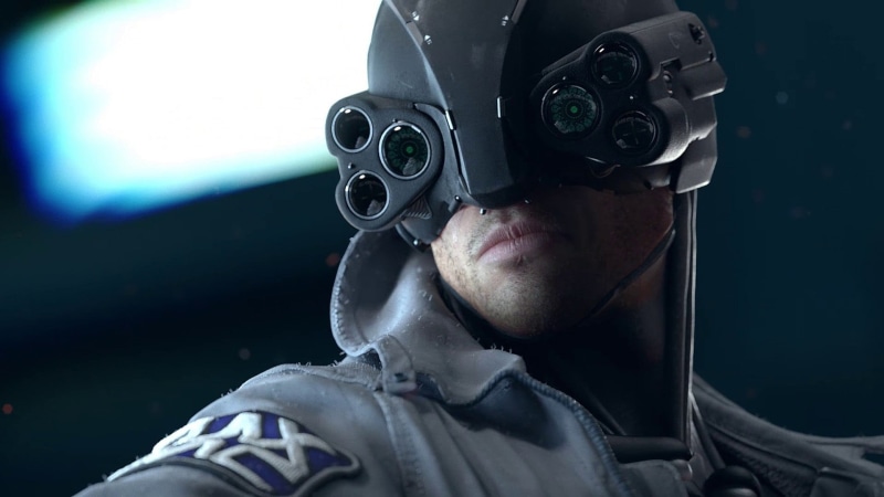 1080P, military, adult, uniform, gray, cyberpunk, leisure activity, pilot, zip, helmet, adventure, headshot, one person, s, government, day, obscured face