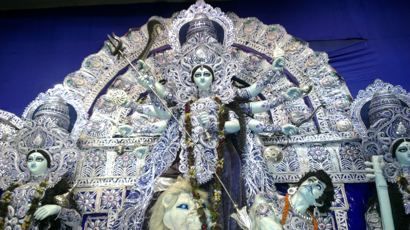 female likeness, hinduism, human representation, festival, durga, creativity, spirituality, sacred, craft, no people, durga puja, art and craft, cultures